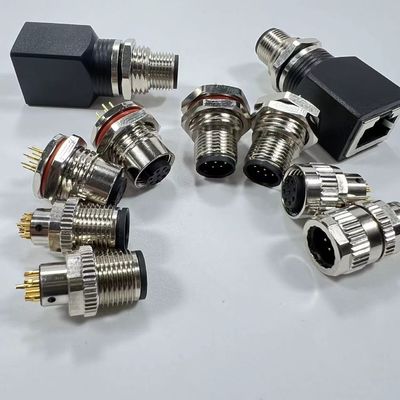 Écran électromagnétique 12 mm M12 connecteur à 5 broches cloison 3 - 17 contacts