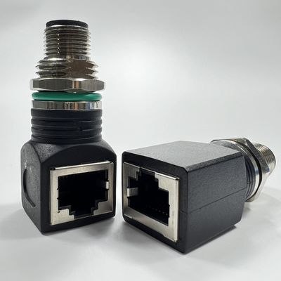 Surmoulage M12 Connecteur électrique à 4 broches pour l'automatisation industrielle