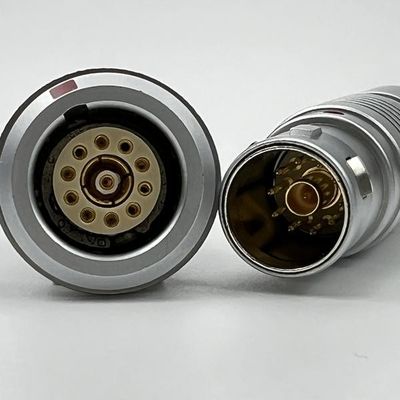 Connecteurs à contact coaxiale circulaire à poussée et traction électromagnétique