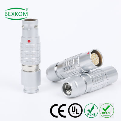 Utilisation dans des environnements hostiles contact plaqué or écran électromagnétique étanche utilisation de haute qualité push pull verrouillé compatible avec les connecteurs circulaires en métal LEMO ODU Fischer